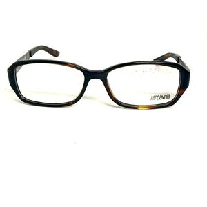 Just‎ Cavalli Eyeglasses JC365 col.052 52-14-135 Tortoise Shell Silver Frame